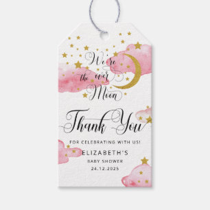 Over the Moon Baby Shower Gift Tags