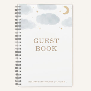 Over the Moon Baby Shower Guest Book