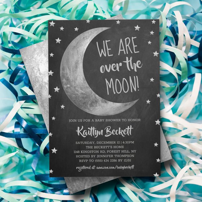 Over The Moon | Baby Shower Invitation (Creator Uploaded)