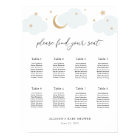 Over the Moon Baby Shower Seating Chart 