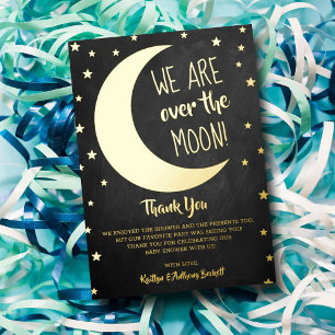 Over The Moon   Baby Shower Thank You Real