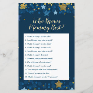 Over the Moon Baby Shower Who Knows Mummy Best