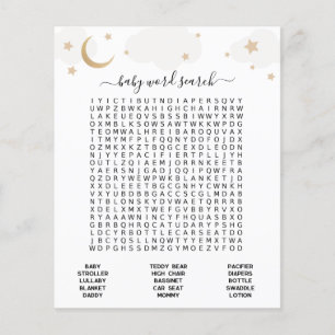 Over the Moon Baby Word Search 