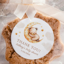 Over the Moon Bear Baby Shoer Thank You