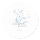 Over The Moon Blue Gold Stars Baby Shower
