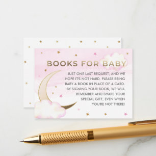 Over the Moon Book Request Insert Card