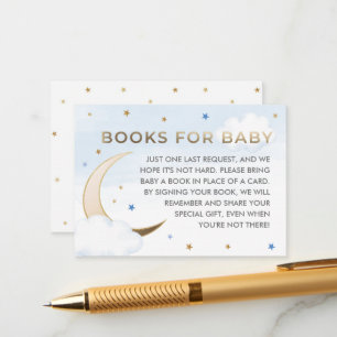 Over the Moon Book Request Insert Card