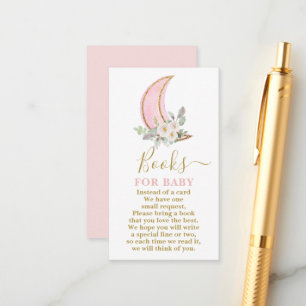 Over the moon Books for Baby Girl Card