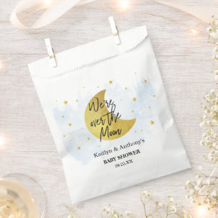Over The Moon Boys Baby Shower Favour Bags