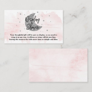 Over The Moon   Girls Baby Shower Display Shower Enclosure Card