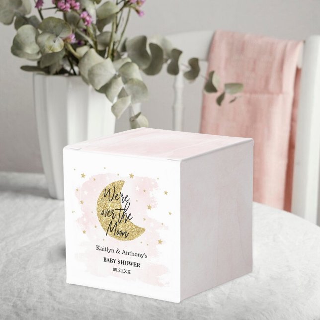 Over The Moon | Girls Baby Shower Favour Box (Creator Uploaded)