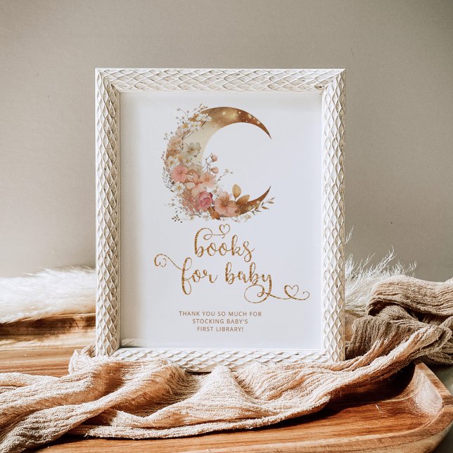 Over the moon gold Books for baby Poster (Creator Uploaded)