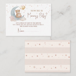 Over The Moon Guess How Big Is Mummy Belly Card