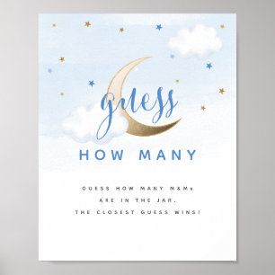 Over the Moon Guess How Many Candies Sign