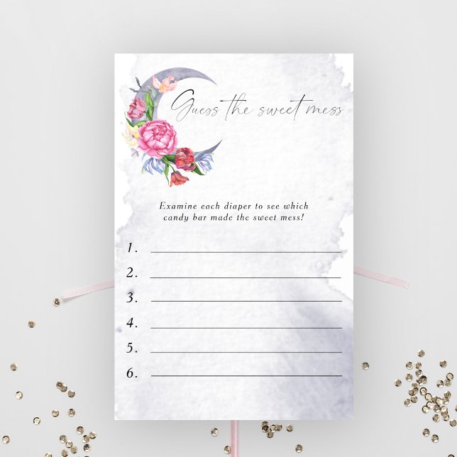 Over the Moon Guess the Sweet Mess Baby shower (Creator Uploaded)