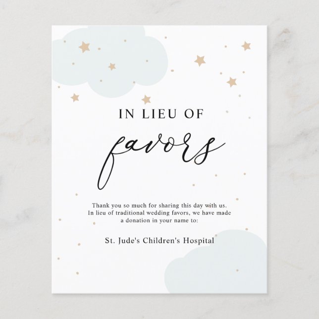 Over the Moon In Lieu of favours (Front)