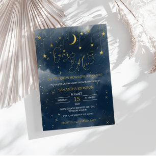 Over the Moon Invitation, To the Moon Invite