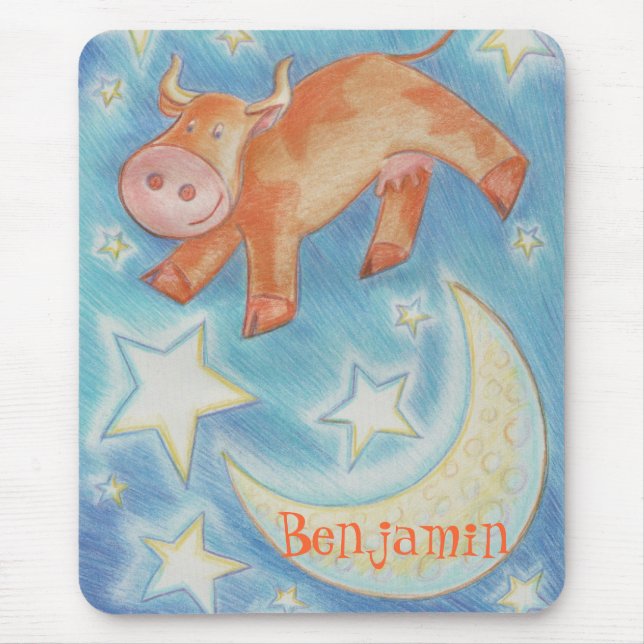 Over the Moon 'Name' mousepad (Front)