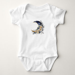Over the moon nany gold baby shower baby bodysuit