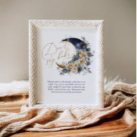 Over the moon navy gold Dont say baby game