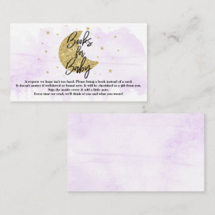 Over The Moon   Neutral Baby Shower Books For Baby Enclosure Card