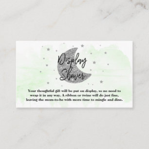 Over The Moon   Neutral Baby Shower Display Shower Enclosure Card
