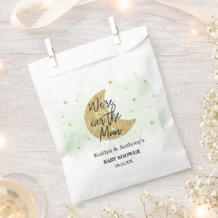 Over The Moon Neutral Baby Shower Favour Bags