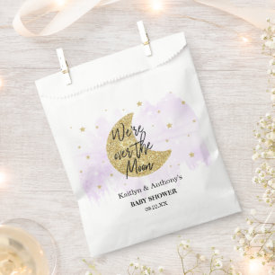 Over The Moon   Neutral Baby Shower Favour Bags