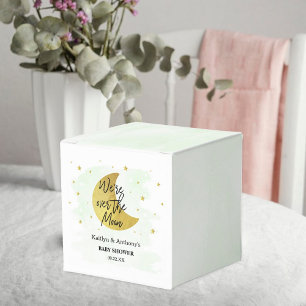 Over The Moon   Neutral Baby Shower Favour Box