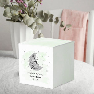 Over The Moon   Neutral Baby Shower Favour Box