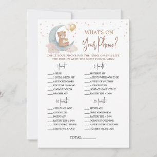 Over the Moon Nursery What's On Your Phone Card