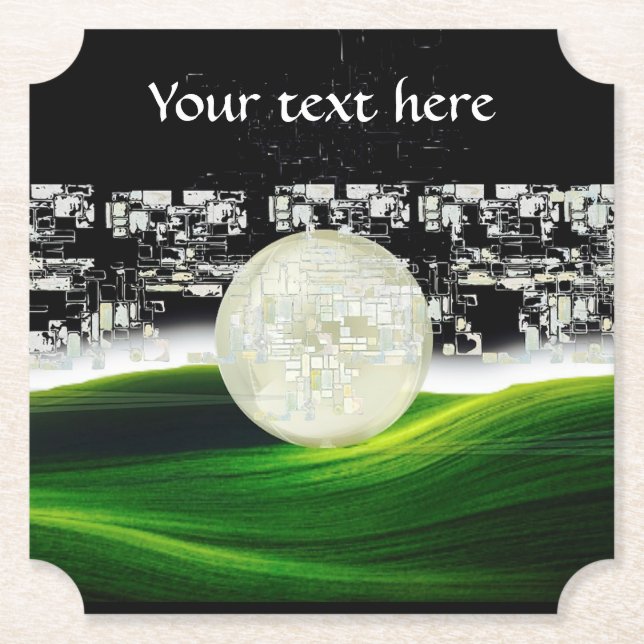 over the moon Paper Coaster (Front)