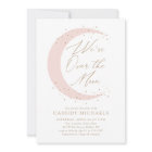 Over the Moon Pink Girl Baby Shower