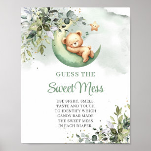 Over the moon teddy bear Guess The Sweet Mess game Poster