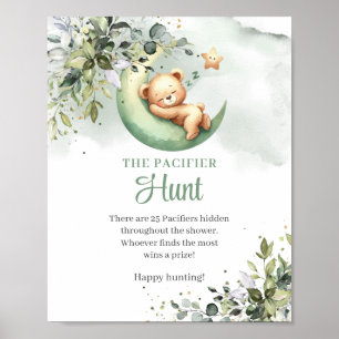 Over the moon teddy bear The Pacifier Hunt game Poster