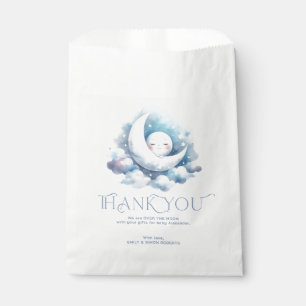 Over the moon thank you typography favour bags