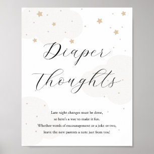 Over the Moon Twinkle Star Late Night Diapers Poster