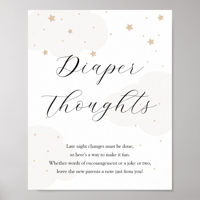 Over the Moon Twinkle Star Late Night Diapers Poster (Front)