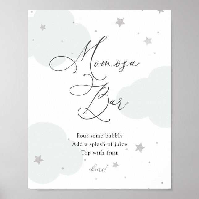 Over the Moon Twinkle Star Momosa Bar Poster (Front)