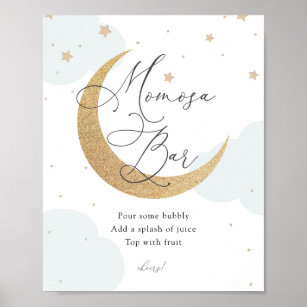 Over the Moon Twinkle Star Momosa Bar Poster