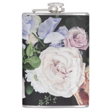 "Over the Moon" Vinyl Wrapped Flask