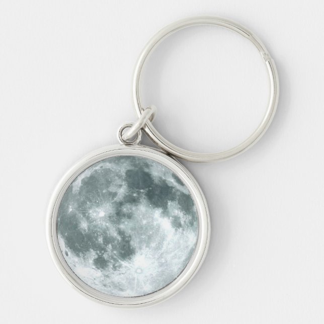 "OVER THE MOON" Zipper-Pull & Key Ring (Front)