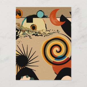 Over the Ocean - Abstract Postcard
