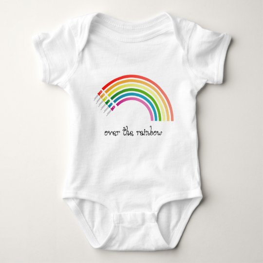 Over the rainbow. baby bodysuit