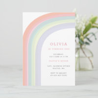 Over the Rainbow Kid's birthday party Pastel