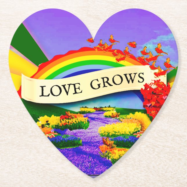 OVER THE RAINBOW PAPER COASTER (Front)