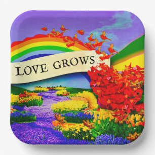 OVER THE RAINBOW PAPER PLATE