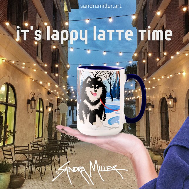 OVER THE RIVER Finnish Lapphund mug (Creator Uploaded)
