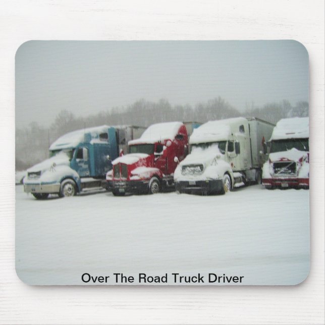 Over The Road Truck Driver Mouse Mat (Front)