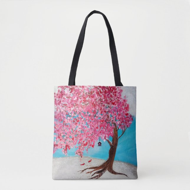 Over The Shoulder Shopping Tote Bag (Front)